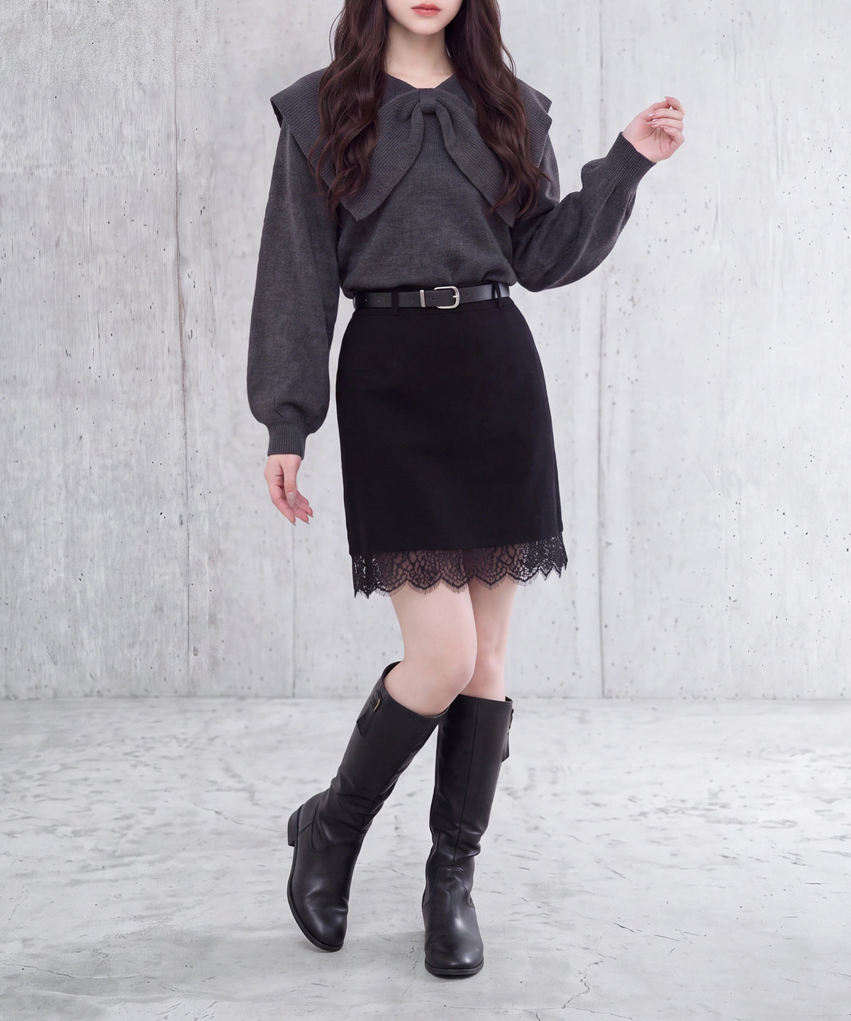 ブラック(AI画像) model:160 着用サイズ:M
