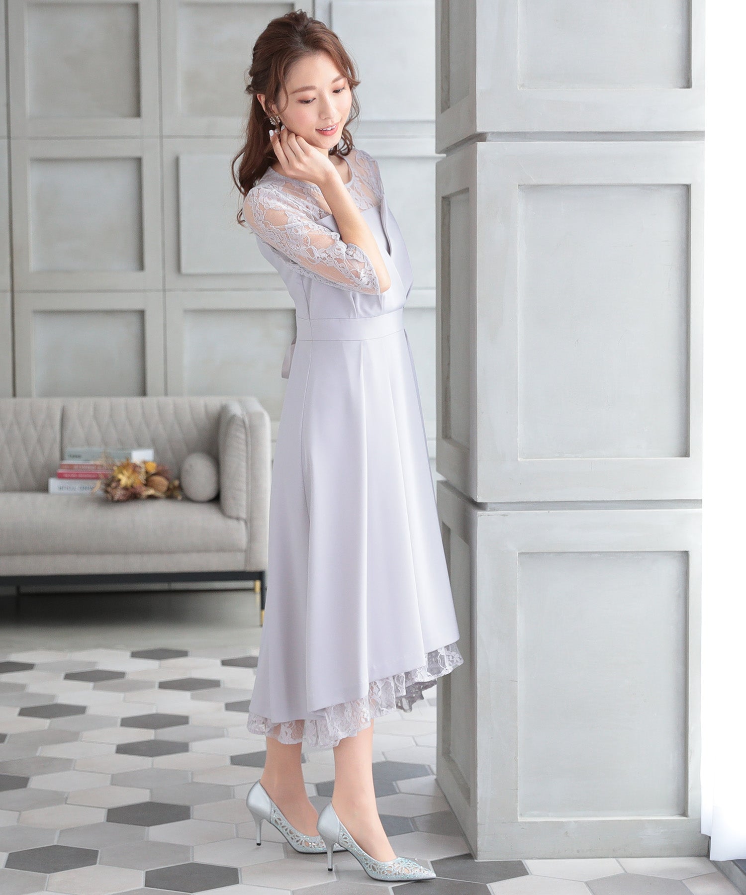 ラベンダー model:163cm 着用サイズ:M