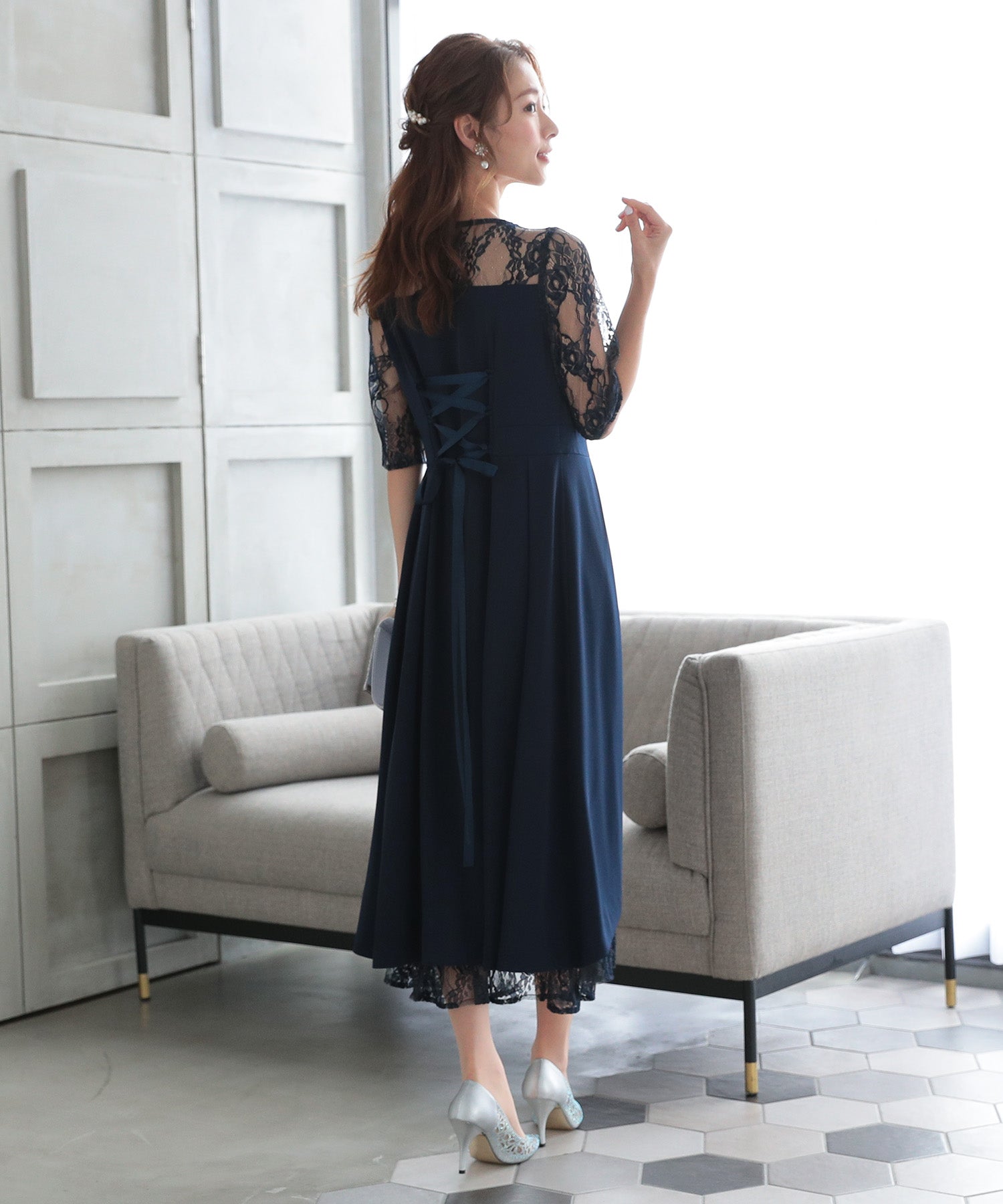 ネイビー model:163cm 着用サイズ:M