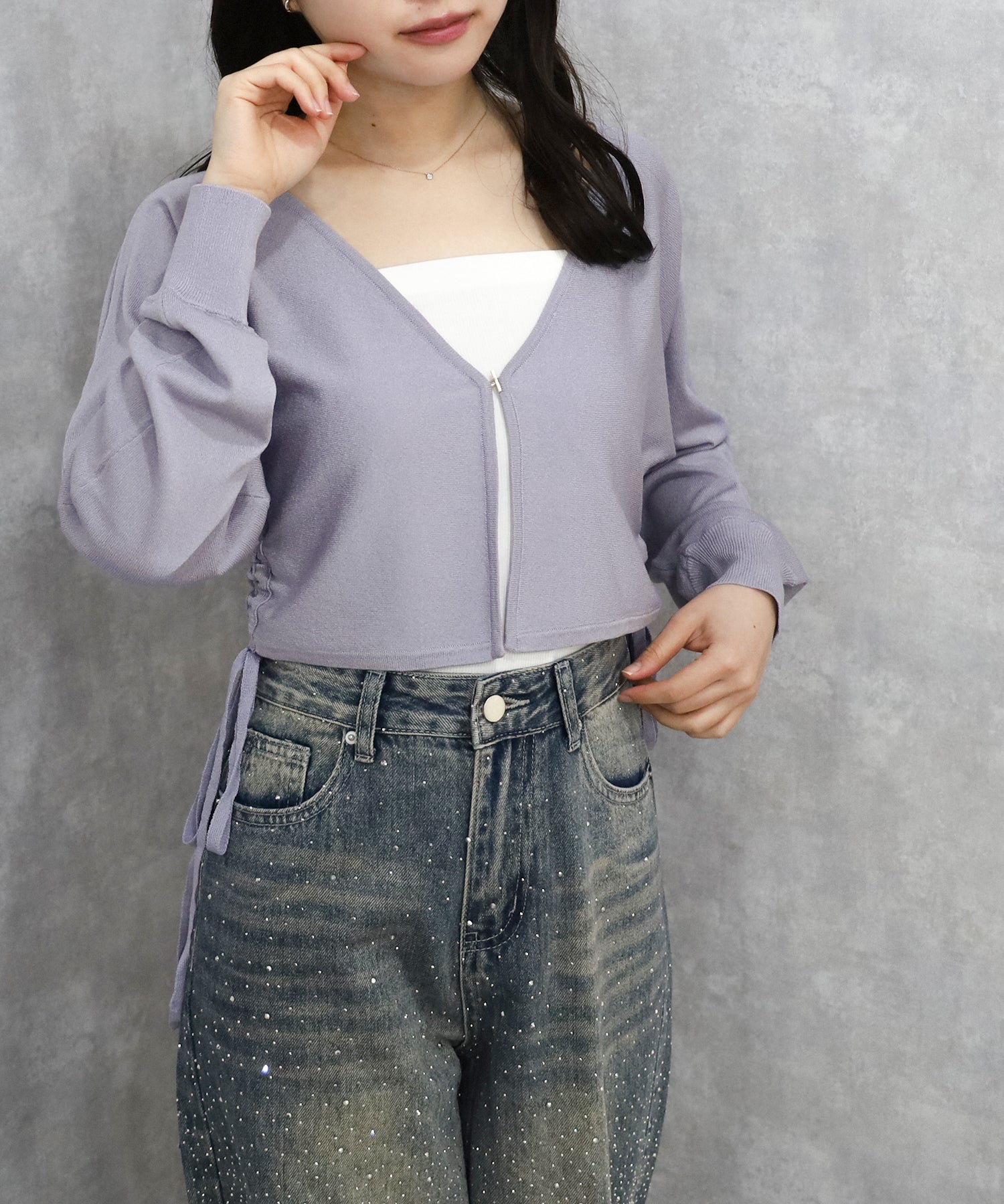 パープル model:156 着用サイズ:M