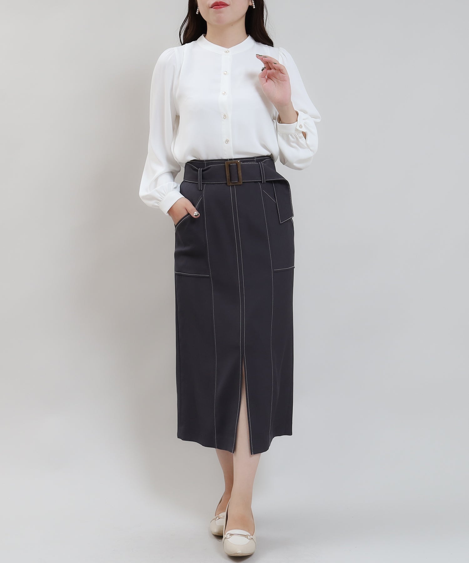 ホワイト model:156cm 着用サイズ:S