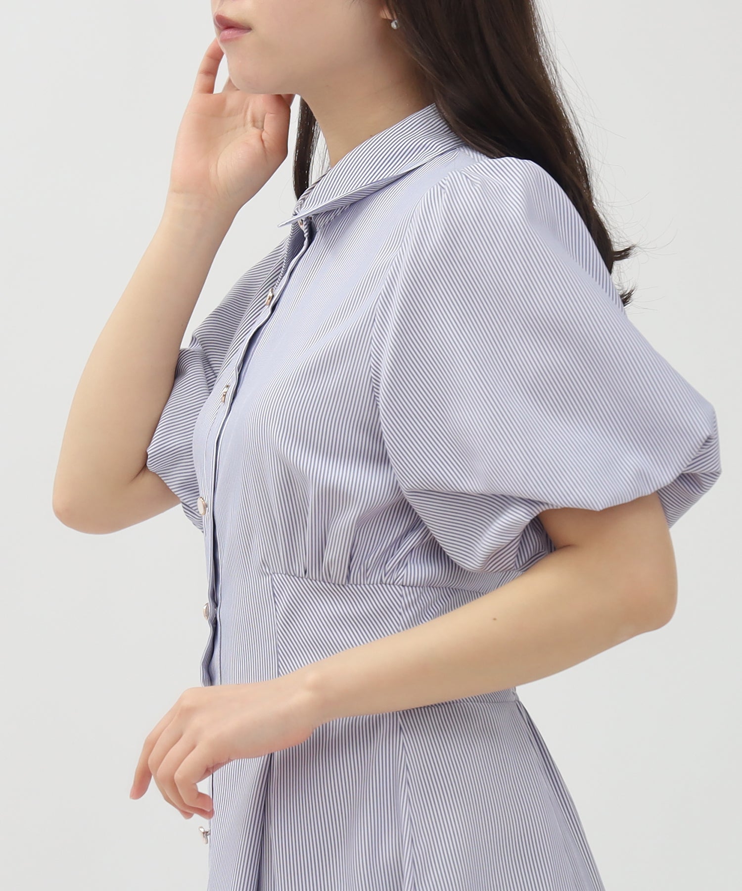 ホワイト×ブルー model:156 着用サイズ:M