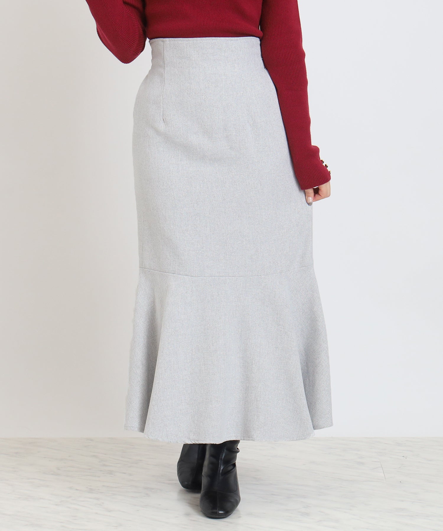 ライトグレー model:160cm 着用サイズ:M