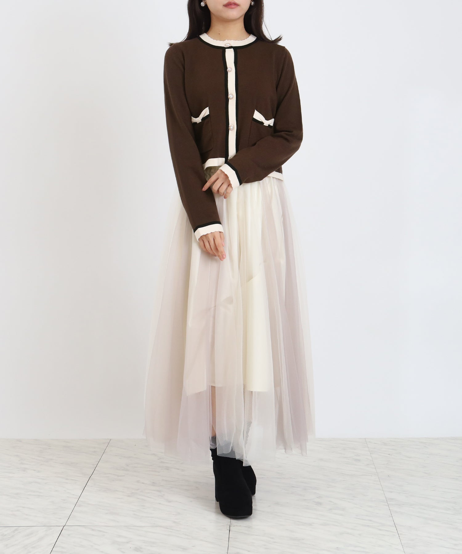 ブラウン model:156 着用サイズ:M