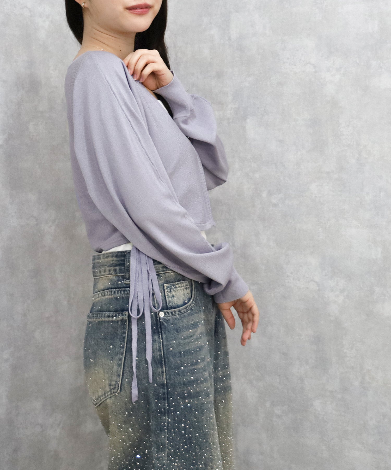 パープル model:156 着用サイズ:M