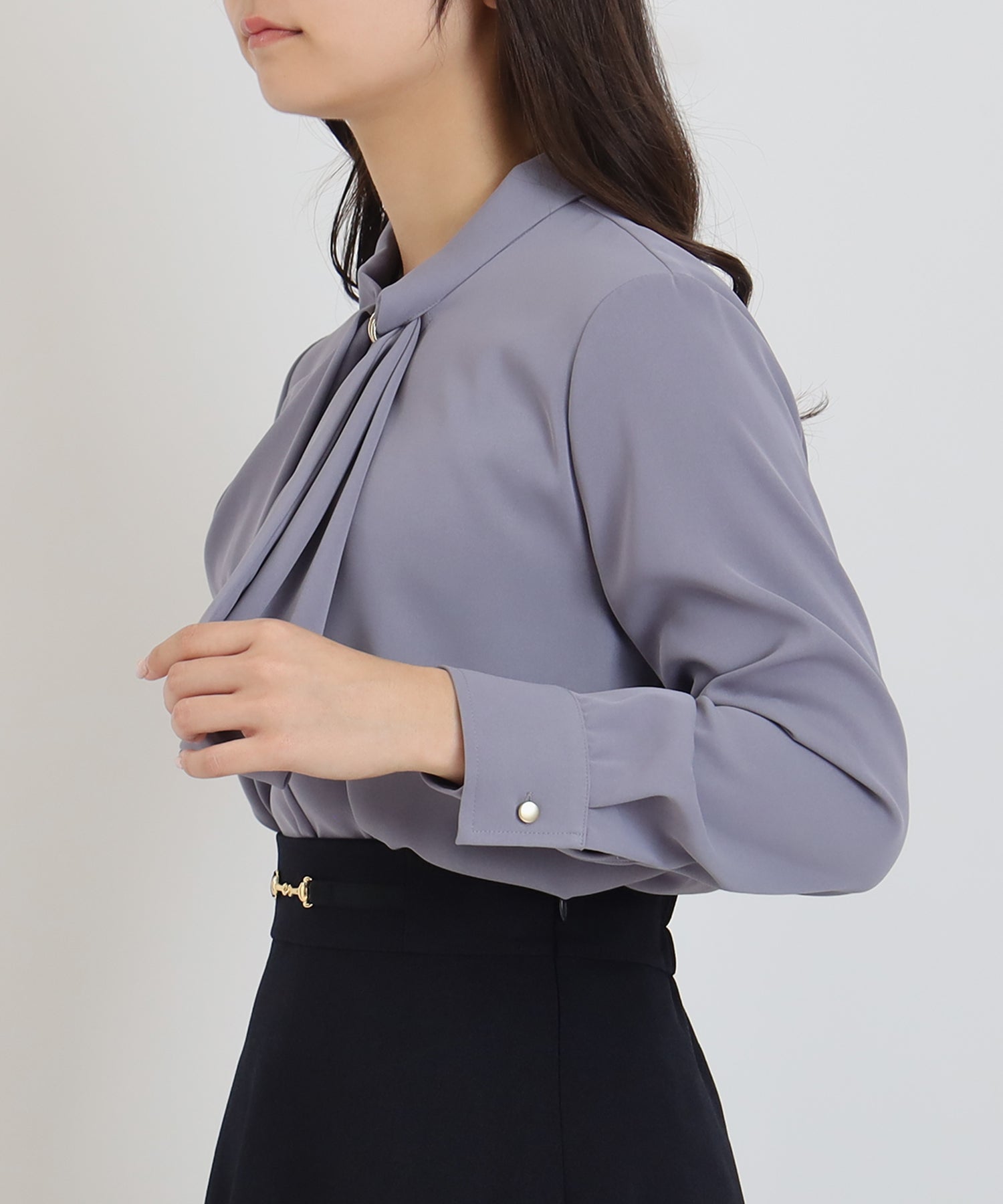 パープル model:160cm 着用サイズ:M