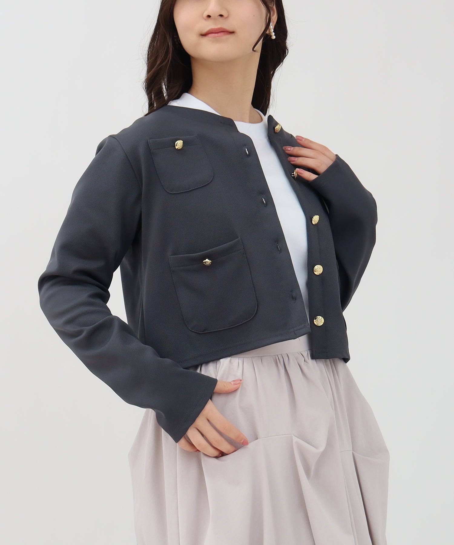 ライトグレー model:160 着用サイズ:M