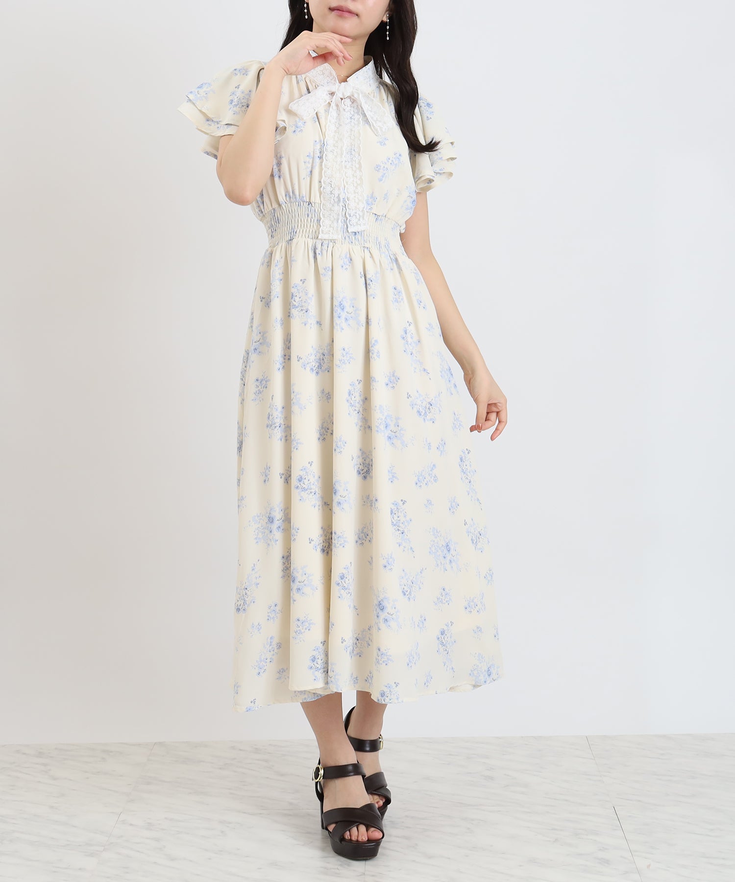 ベージュ model:156cm 着用サイズ:S