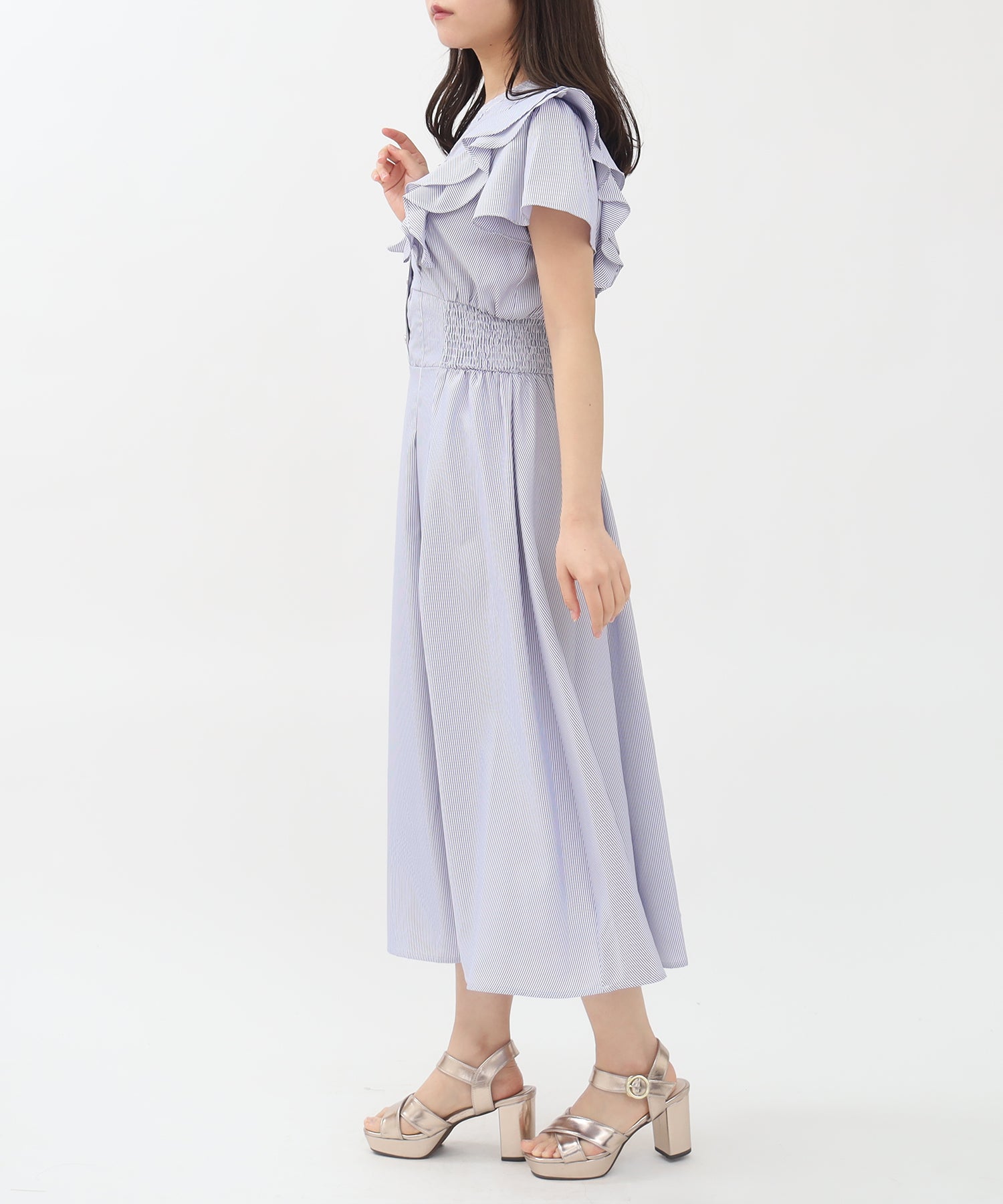 ホワイト×ブルー model:156 着用サイズ:M