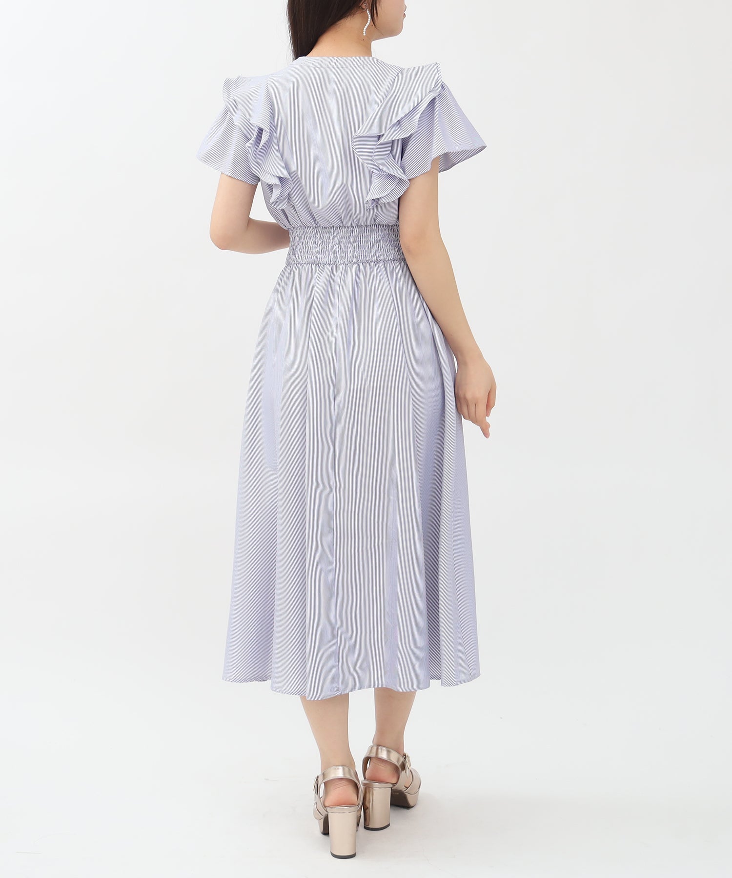 ホワイト×ブルー model:156 着用サイズ:M