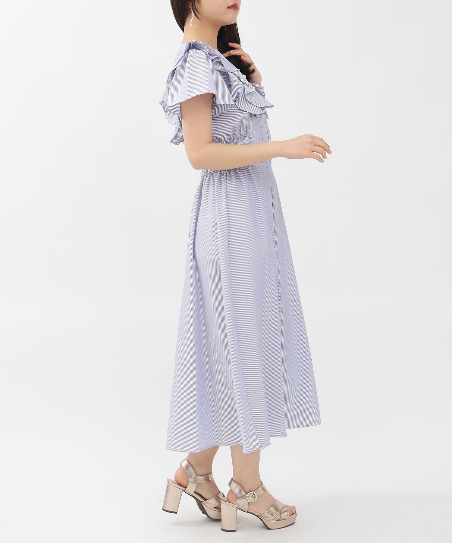 ホワイト×ブルー model:156 着用サイズ:M