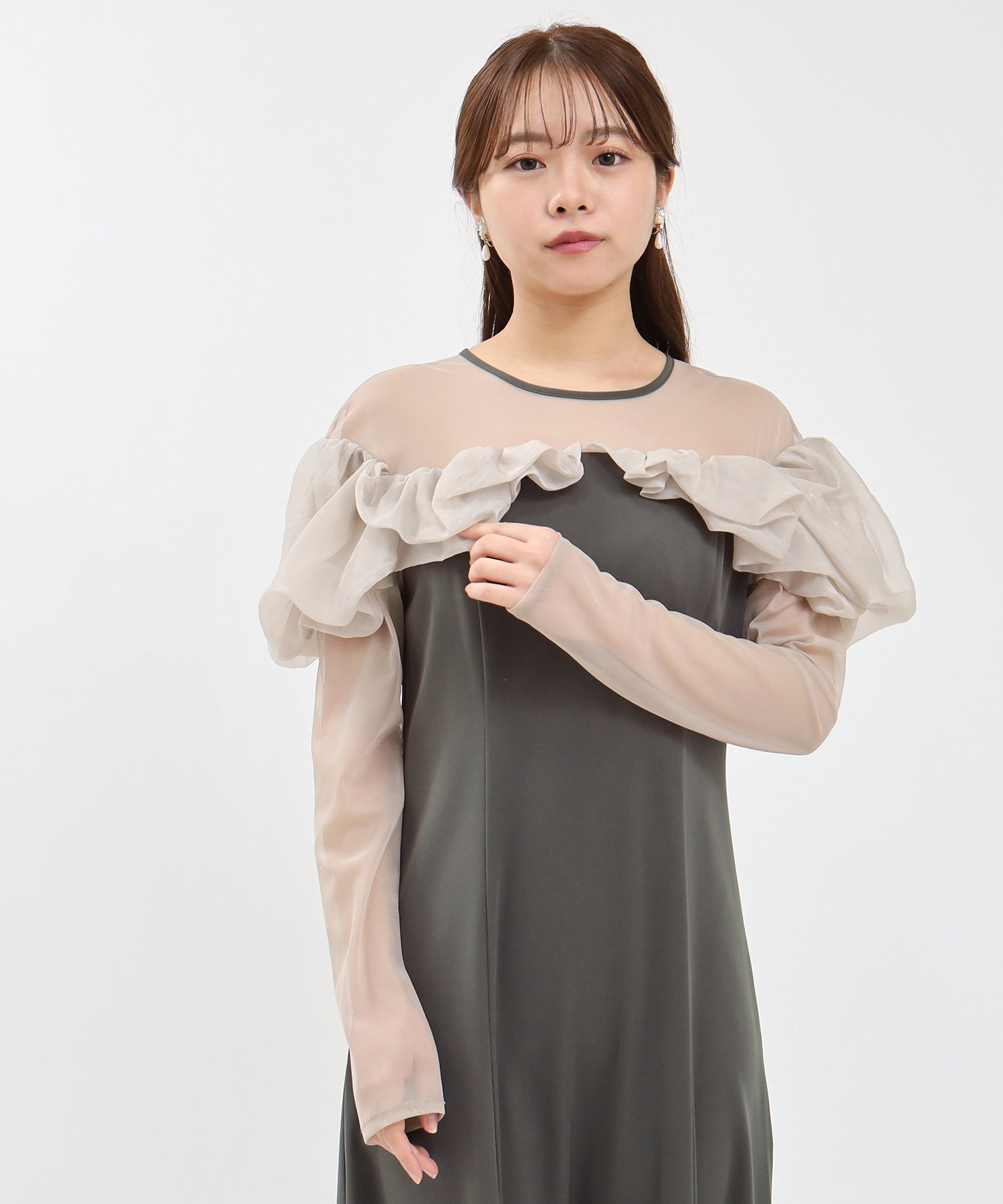 ライトグレー model:155 着用サイズ:M