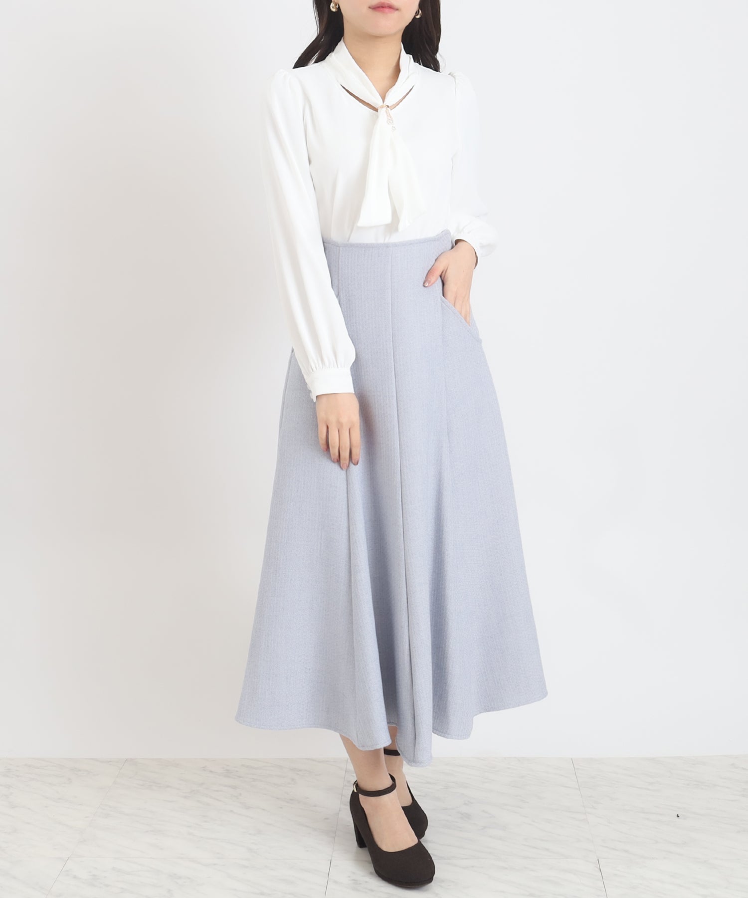 ホワイト model:156 着用サイズ:S