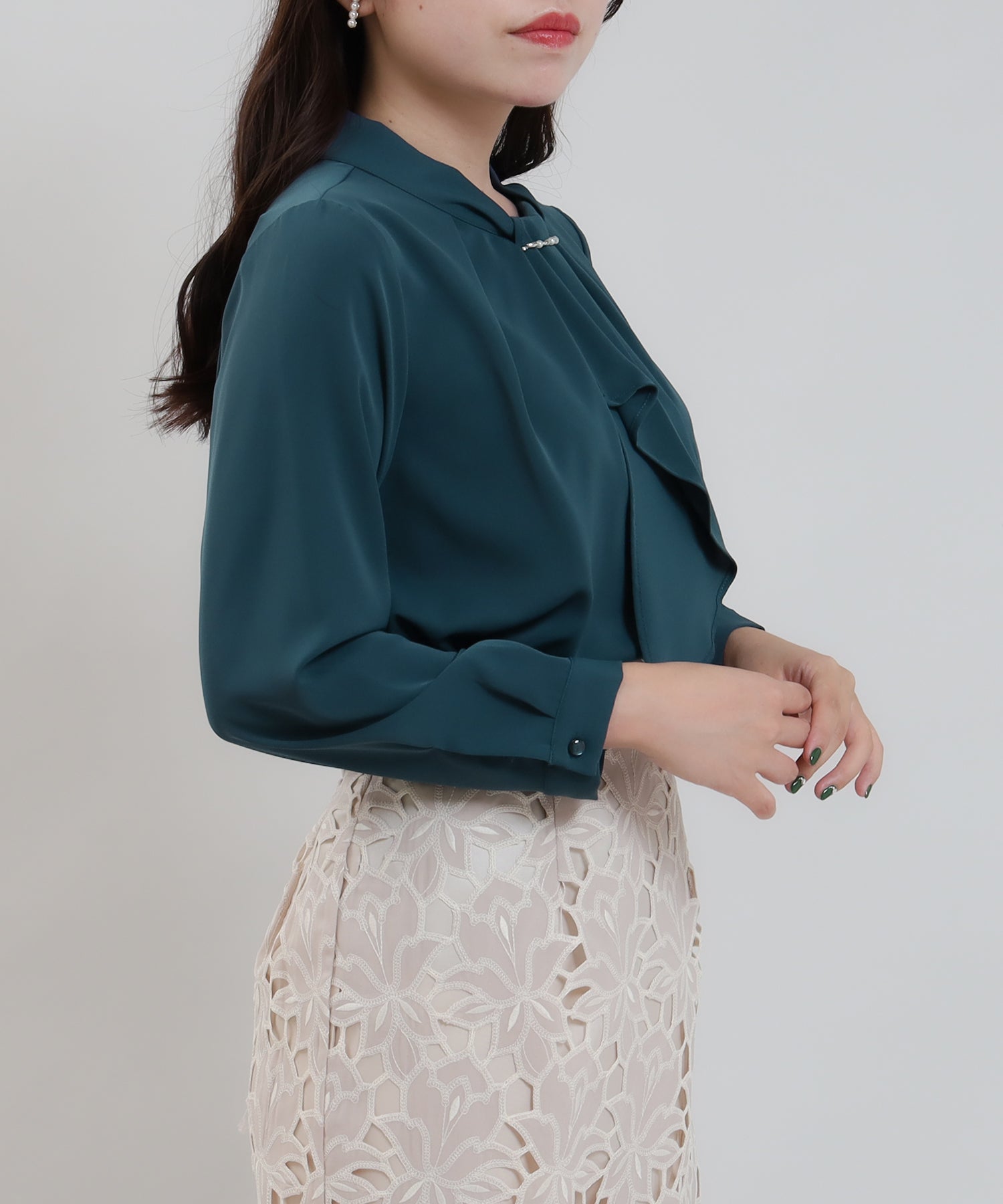 ブルーグリーン model:156 着用サイズ:S