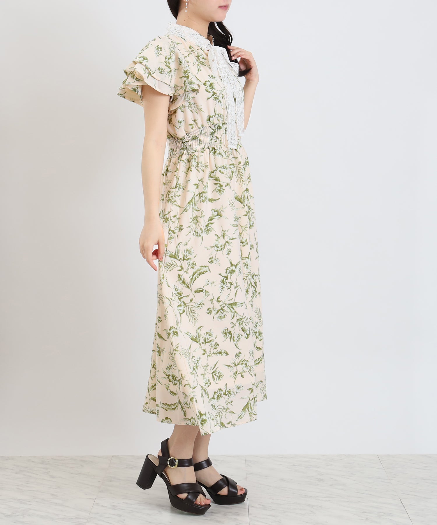 ベージュ model:156cm 着用サイズ:S