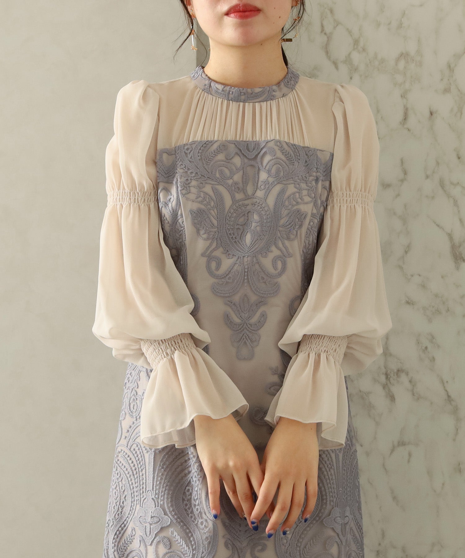 ブルー model:156cm 着用サイズ:M