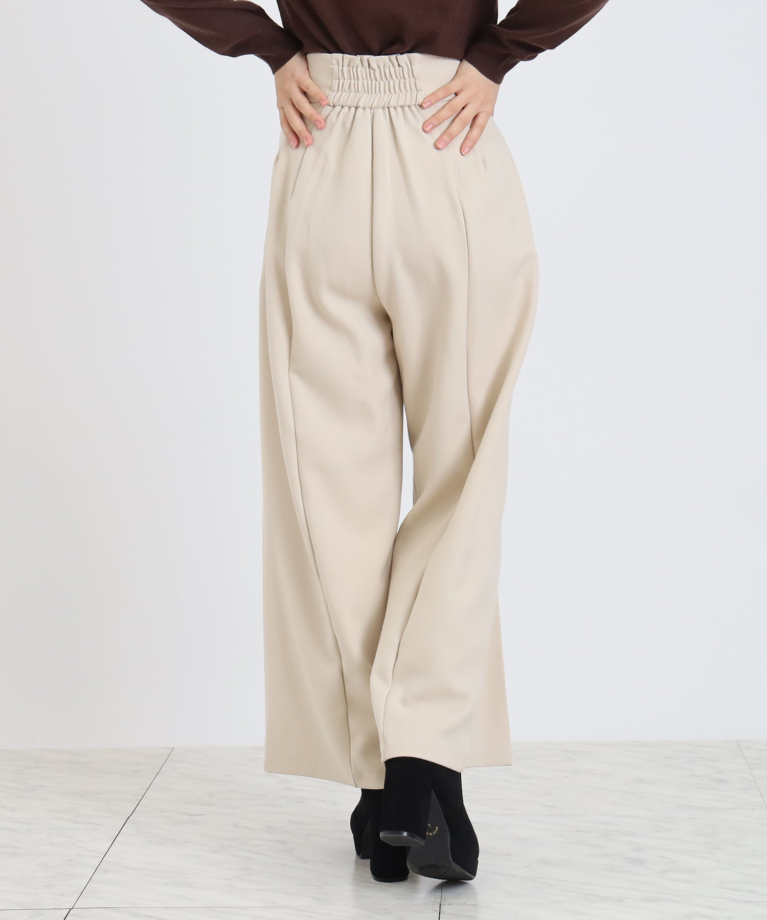 ベージュ model:156cm 着用サイズ:S