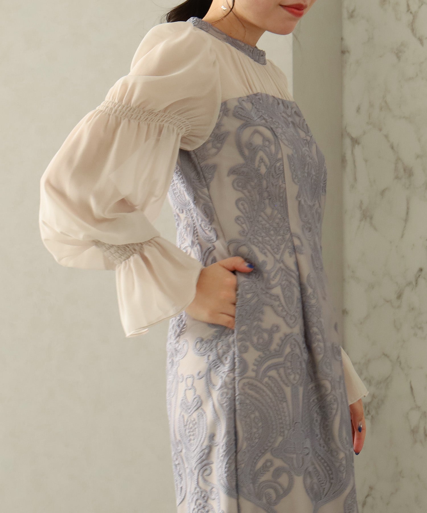 ブルー model:156cm 着用サイズ:M