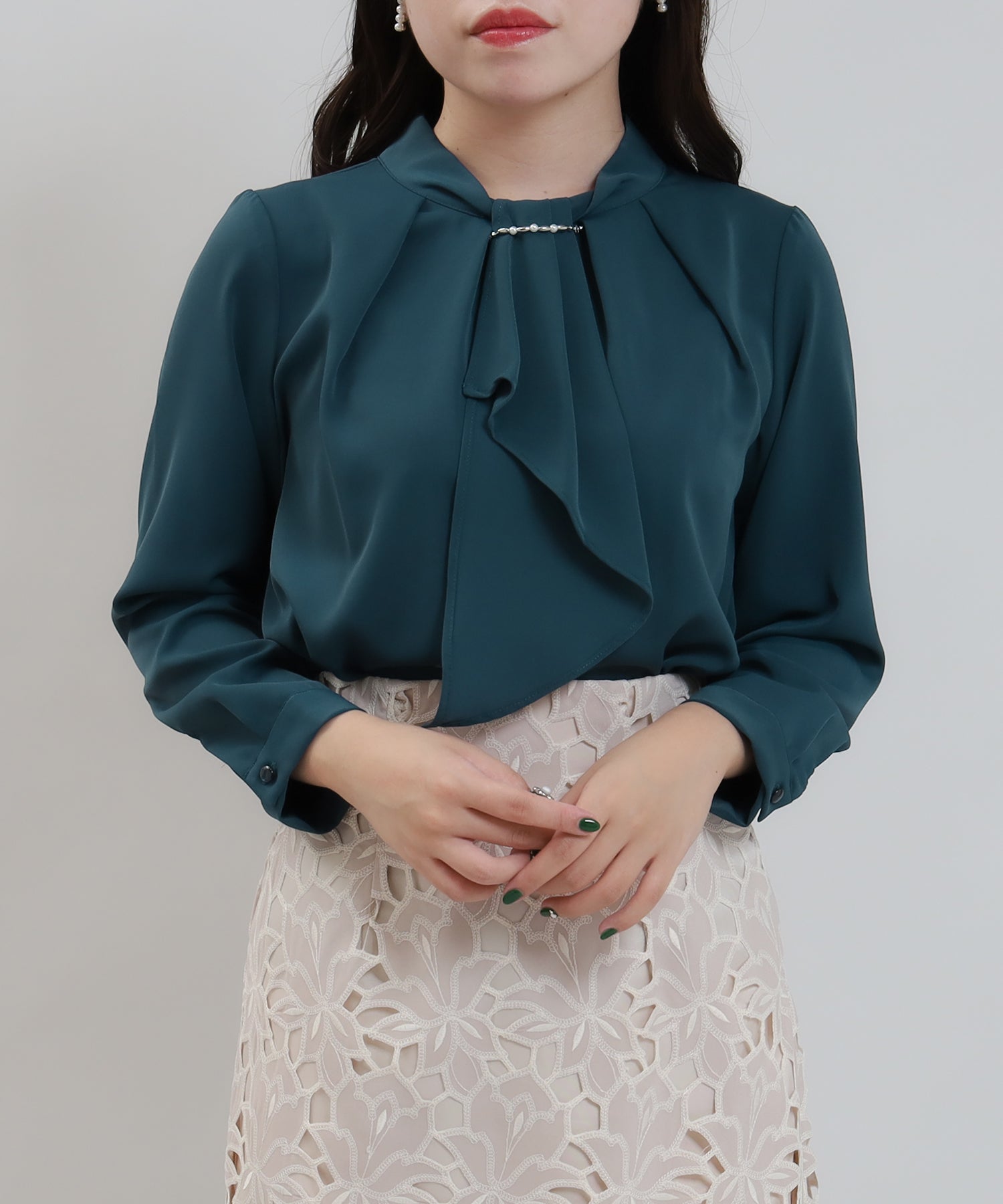 ブルーグリーン model:156 着用サイズ:S