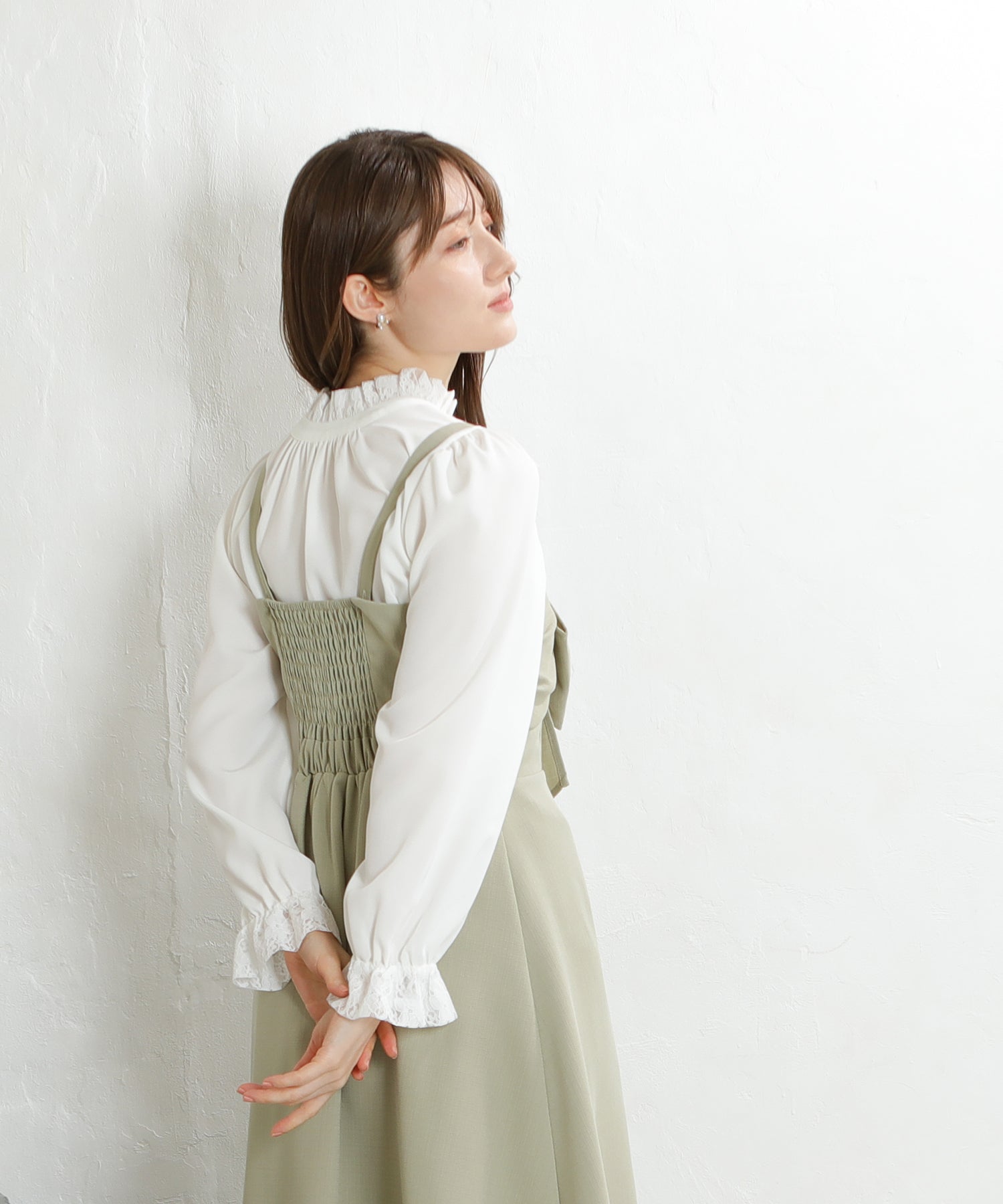 ホワイト model:163 着用サイズ:M