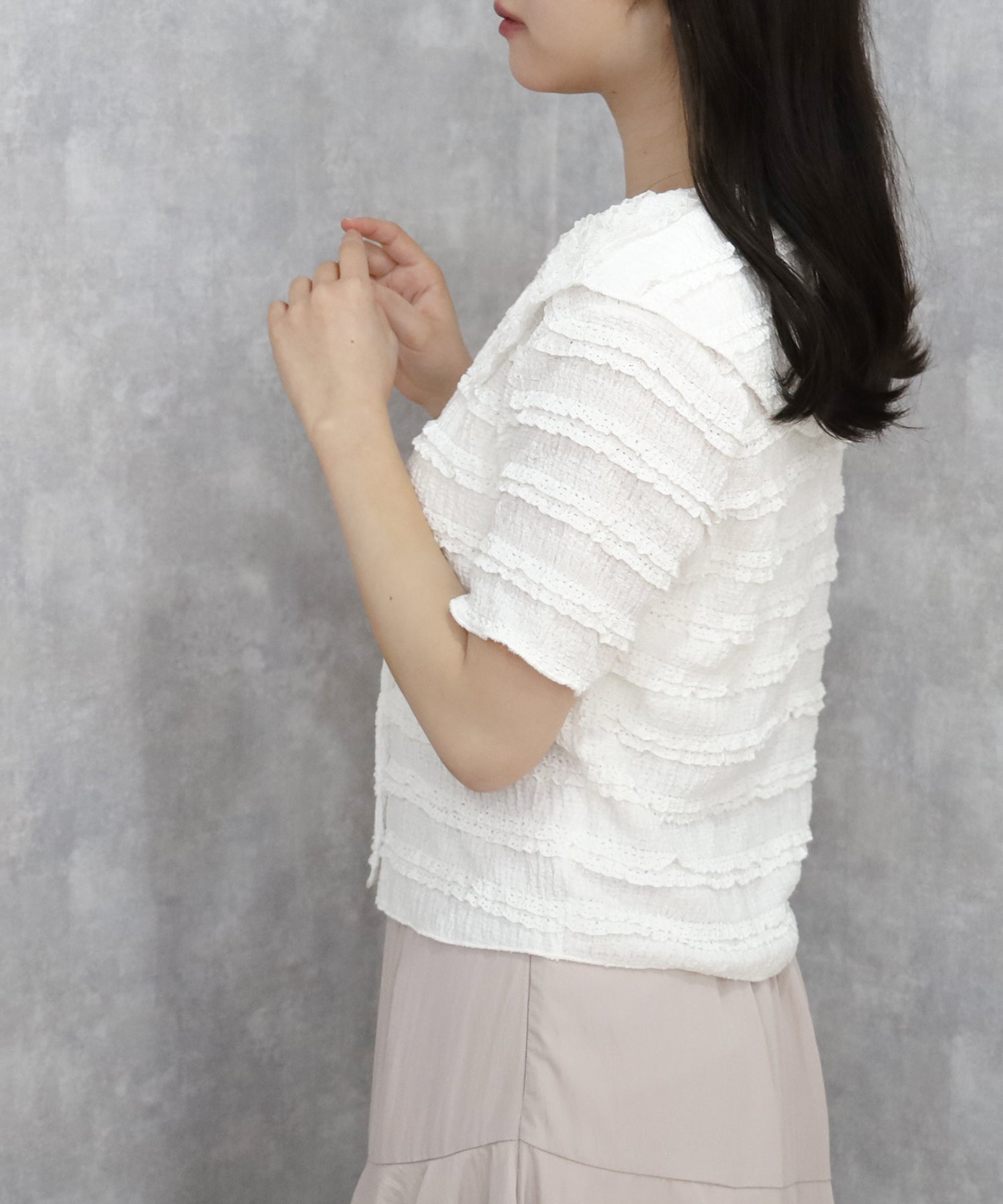 ホワイト model:156 着用サイズ:M