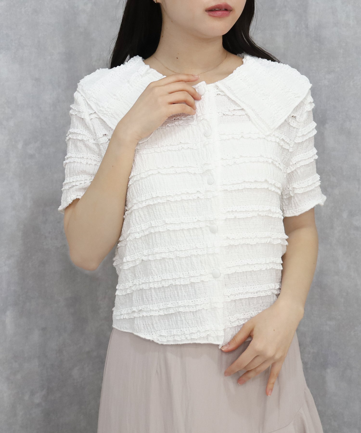 ホワイト model:156 着用サイズ:M