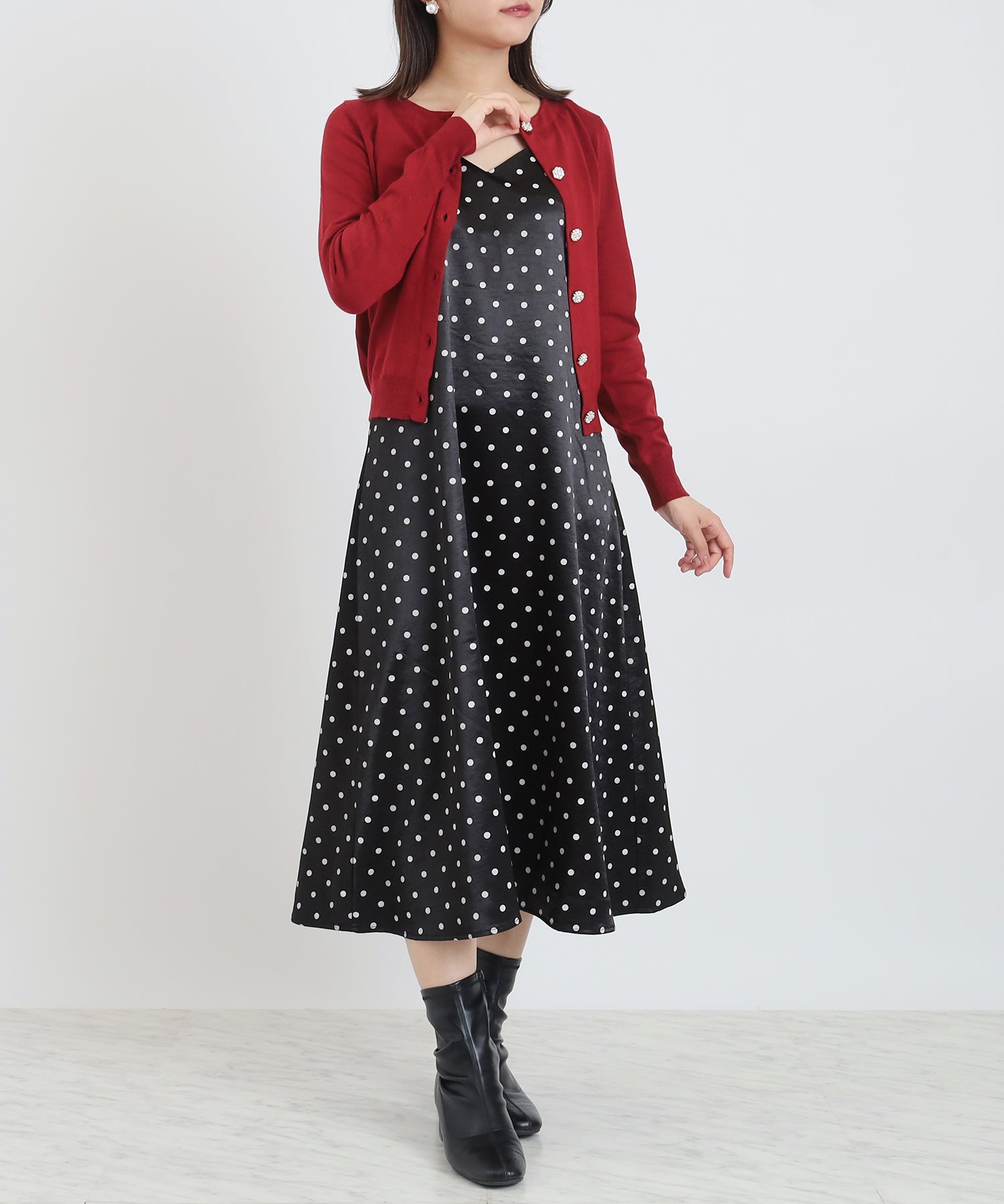 ワイン model:156㎝ 着用サイズ:S