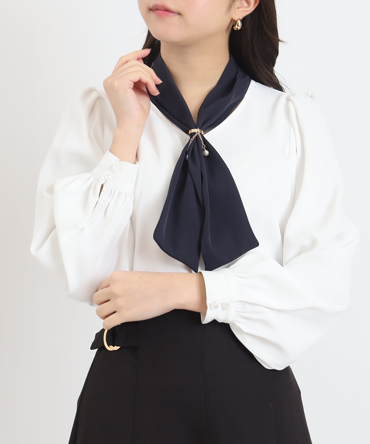 ホワイト×ネイビー