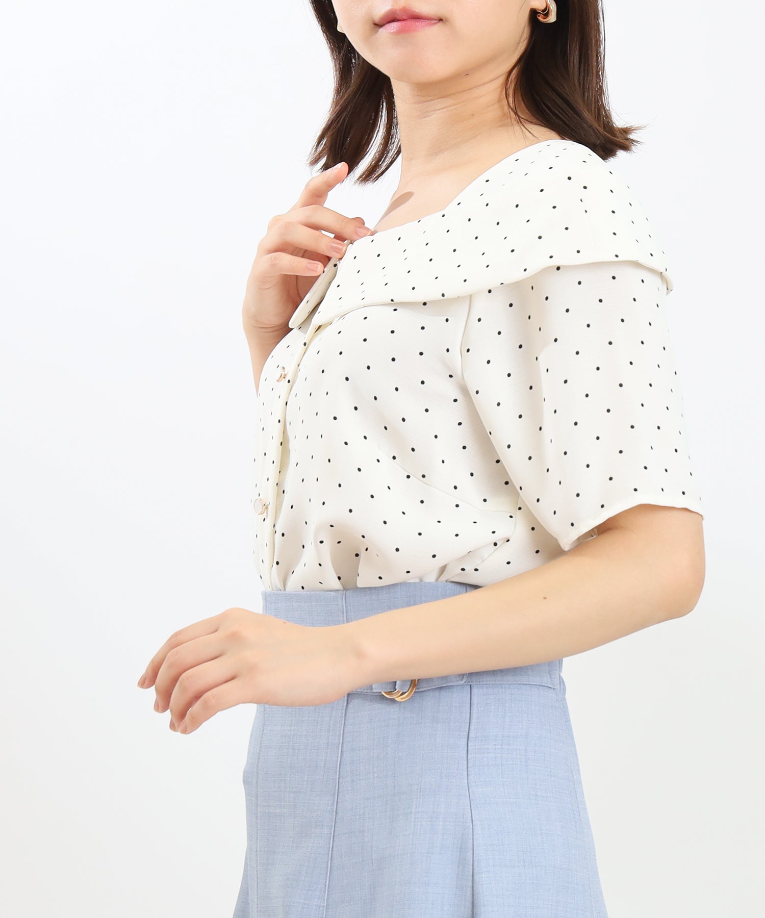 ホワイト×ブラック model:156 着用サイズ:M