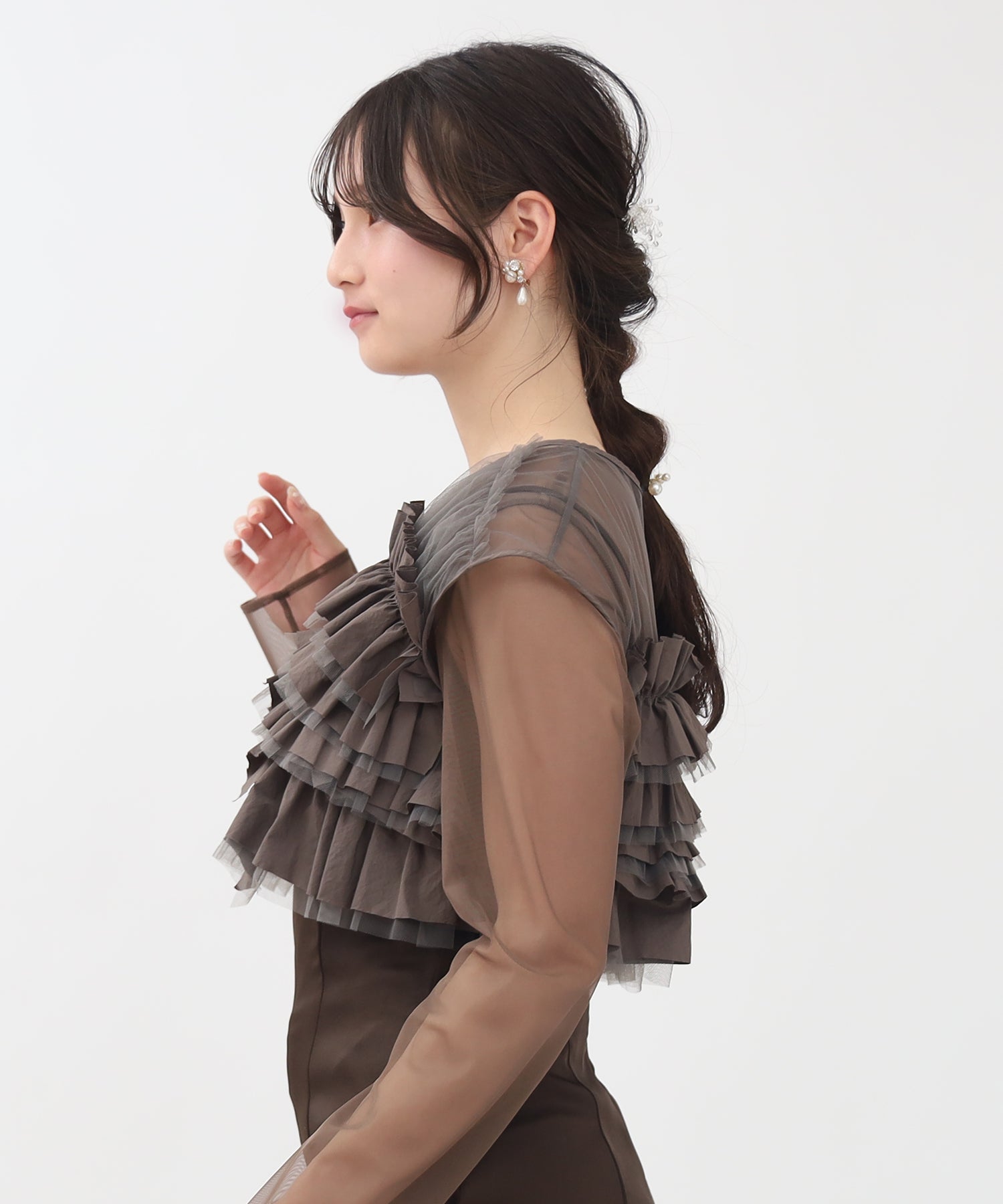 ブラウン model:160 着用サイズ:M