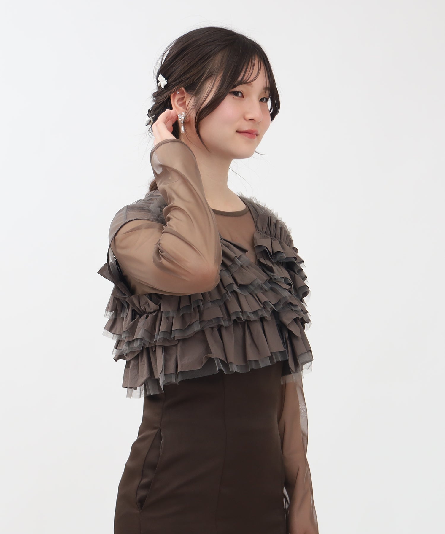 ブラウン model:160 着用サイズ:M