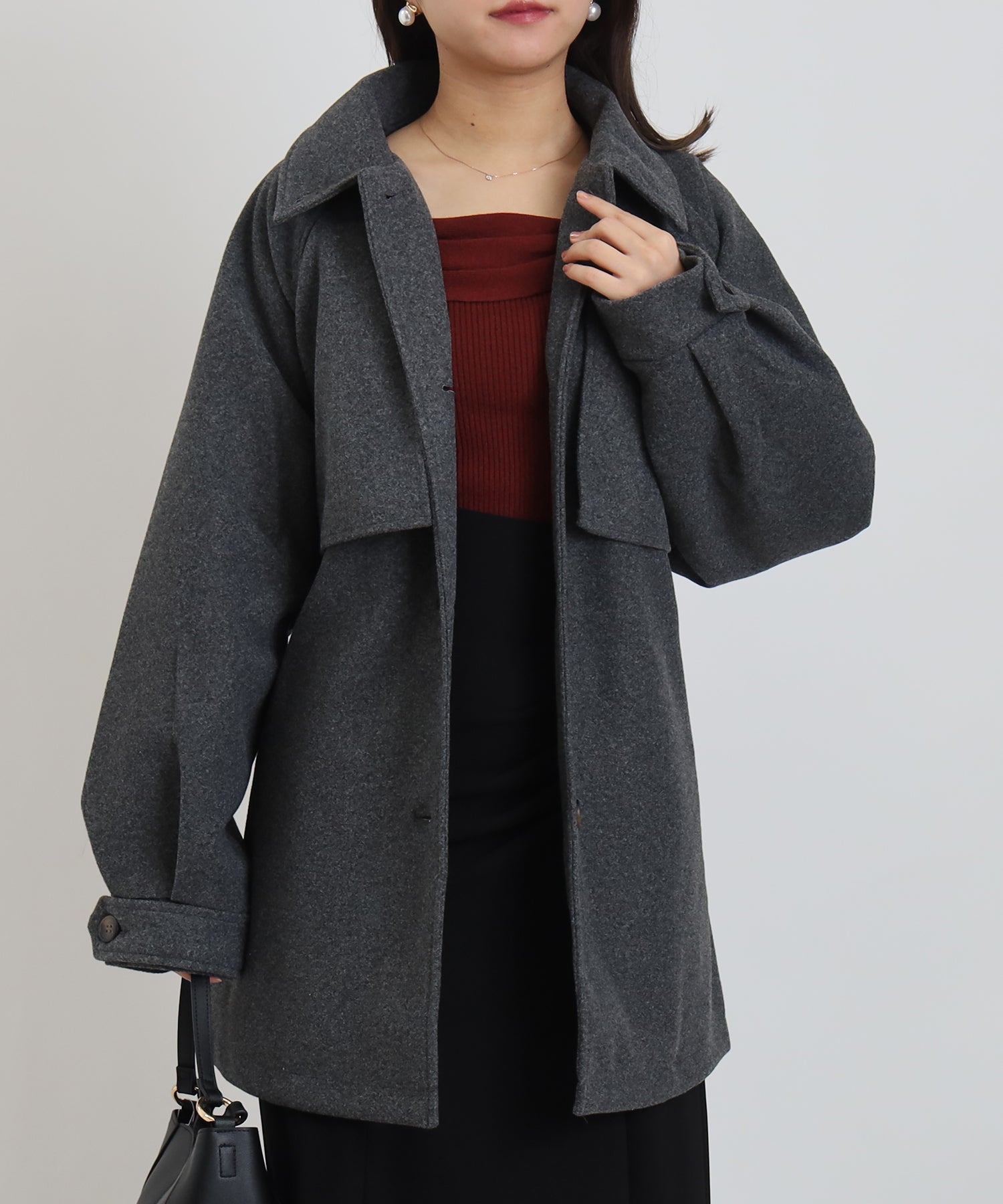 チャコール model:156cm 着用サイズ:M