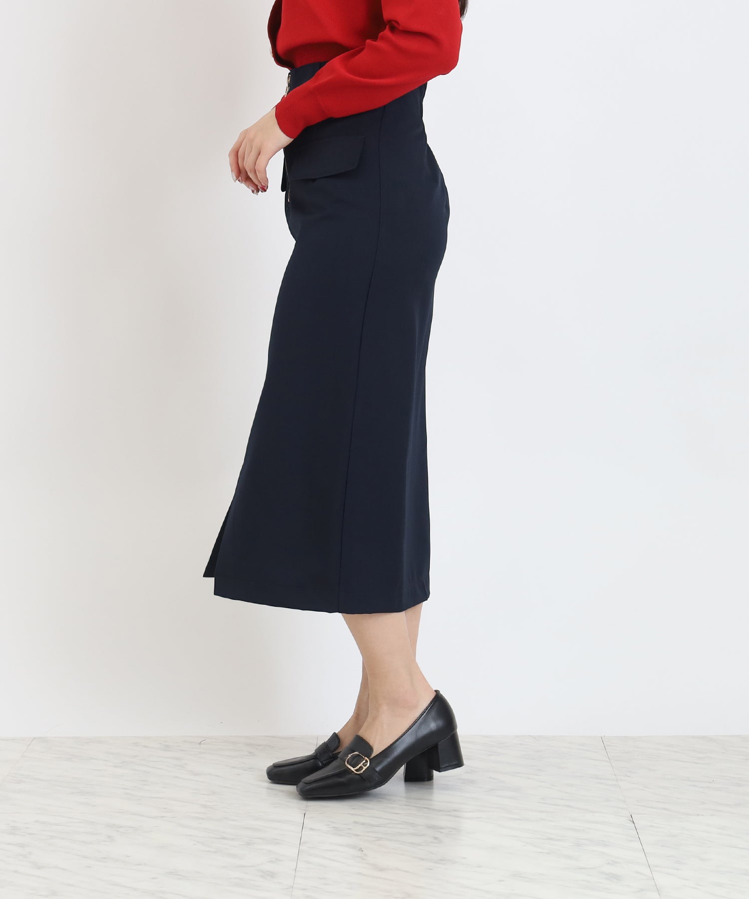 ネイビー MODEL:160 着用サイズ:M