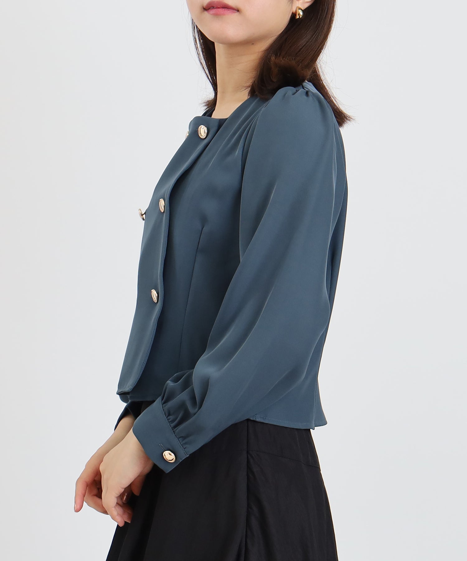 ダスティーブルー model:156cm 着用サイズ:S