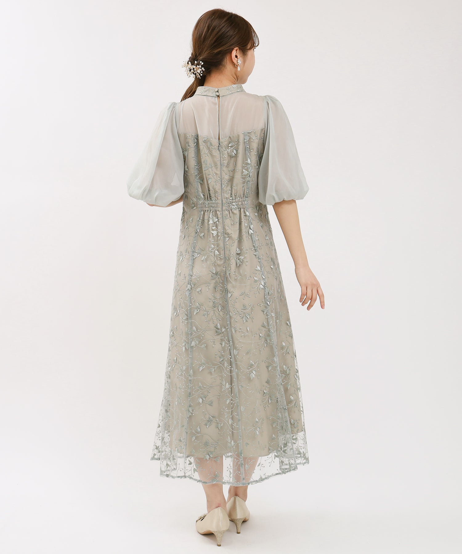 ミント model:155㎝/骨格ウェーブ 着用サイズ:M