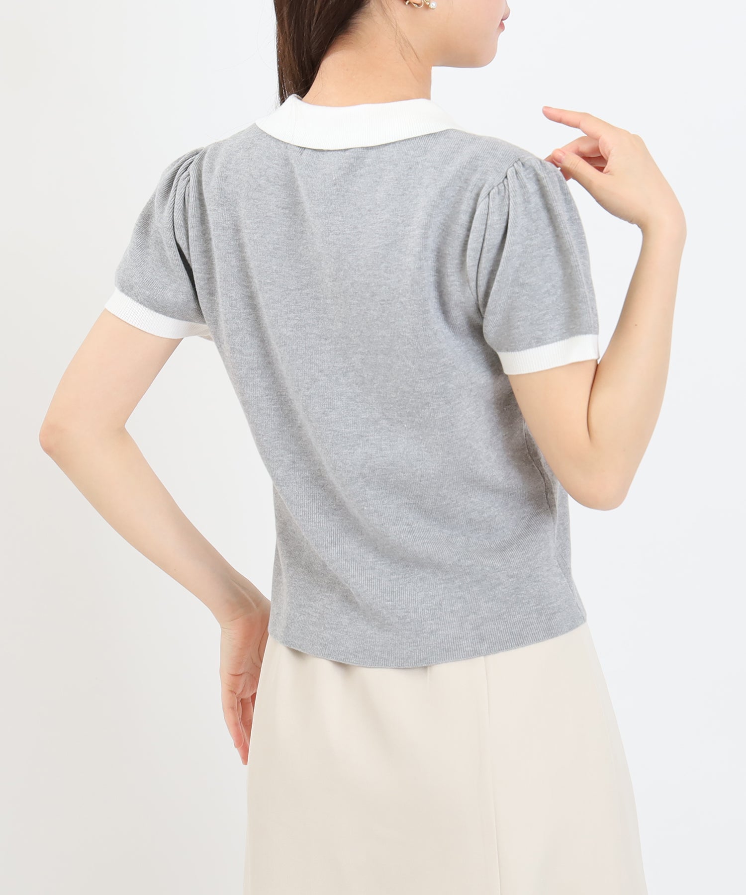 ライトグレー model:156cm 着用サイズ:M