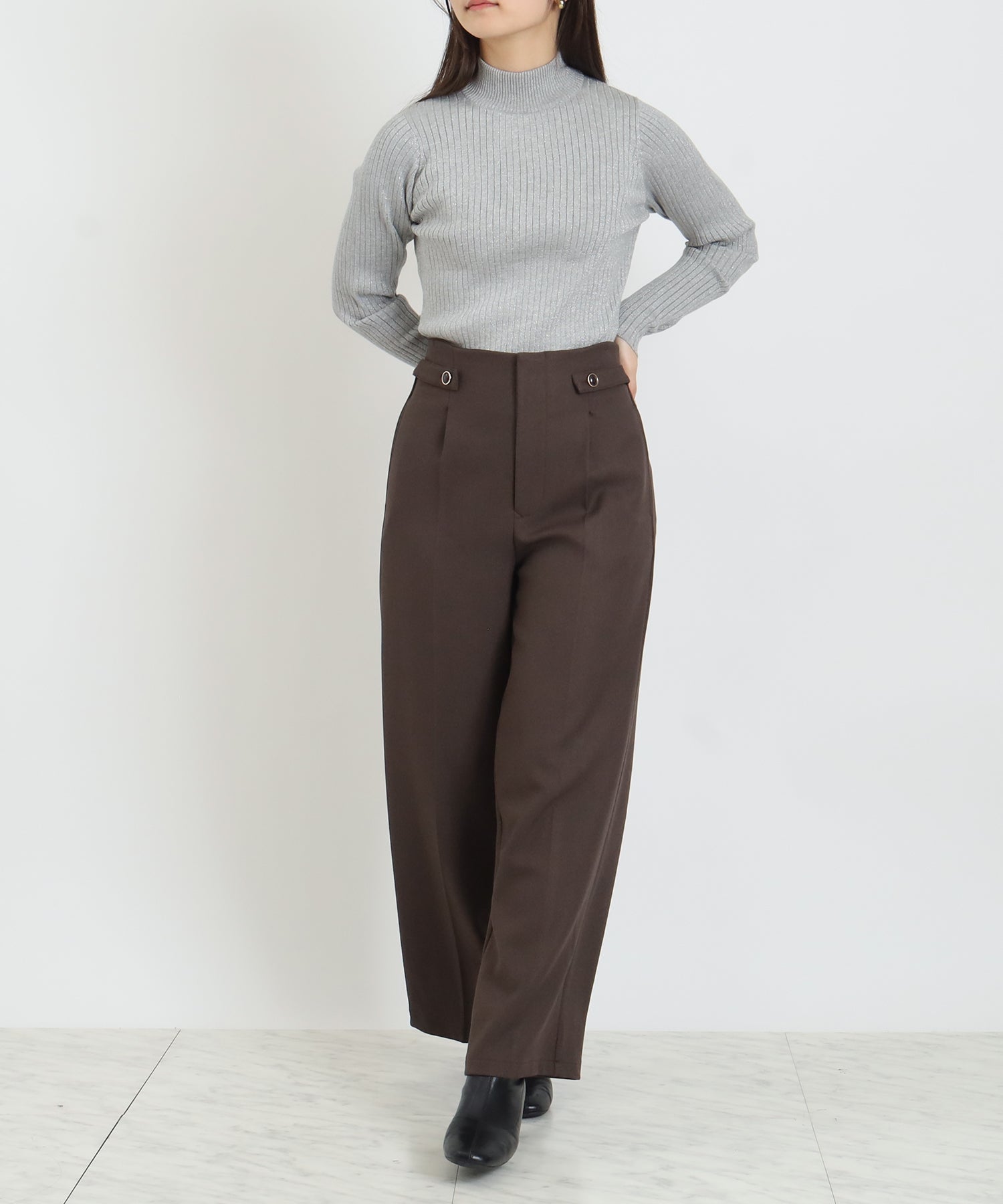 ブラウン model:160 着用サイズ:M