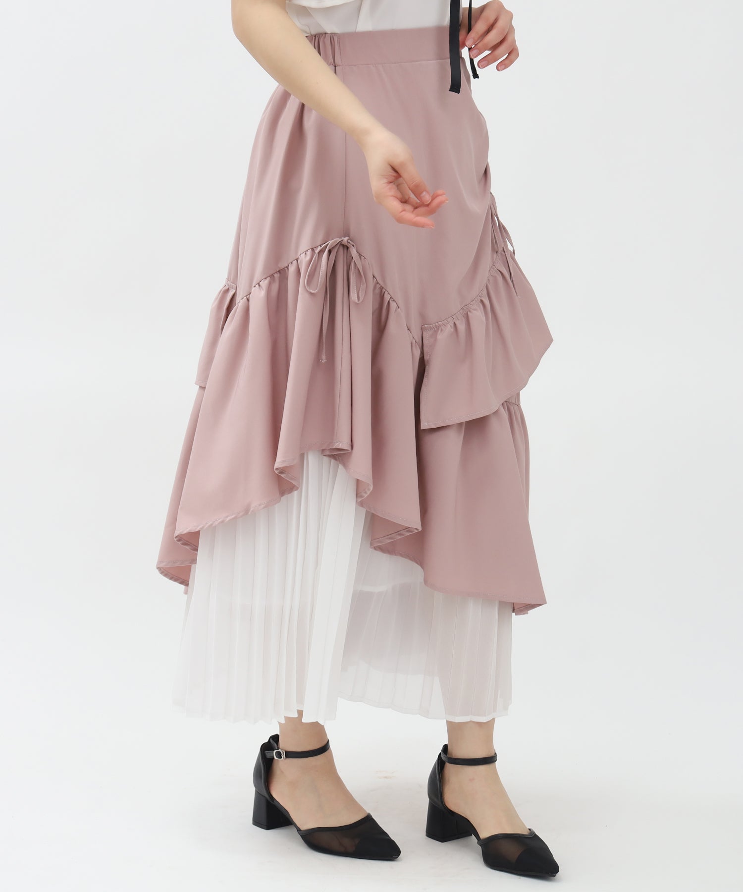 ピンクベージュ model:156 着用サイズ:M
