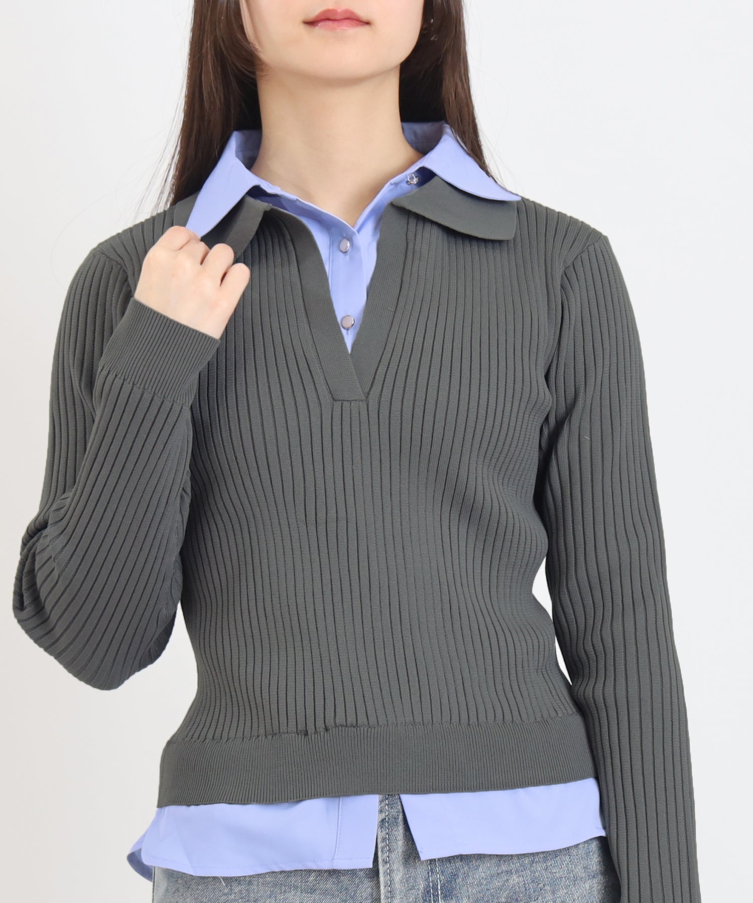 ライトグレー model:160 着用サイズ:M