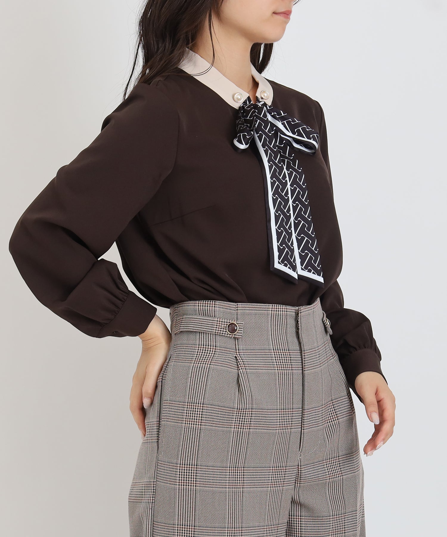 ブラウン model:160 着用サイズ:M