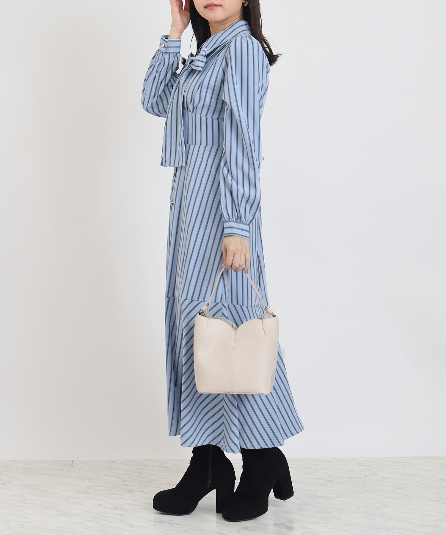 ブルー model:156cm 着用サイズ:M