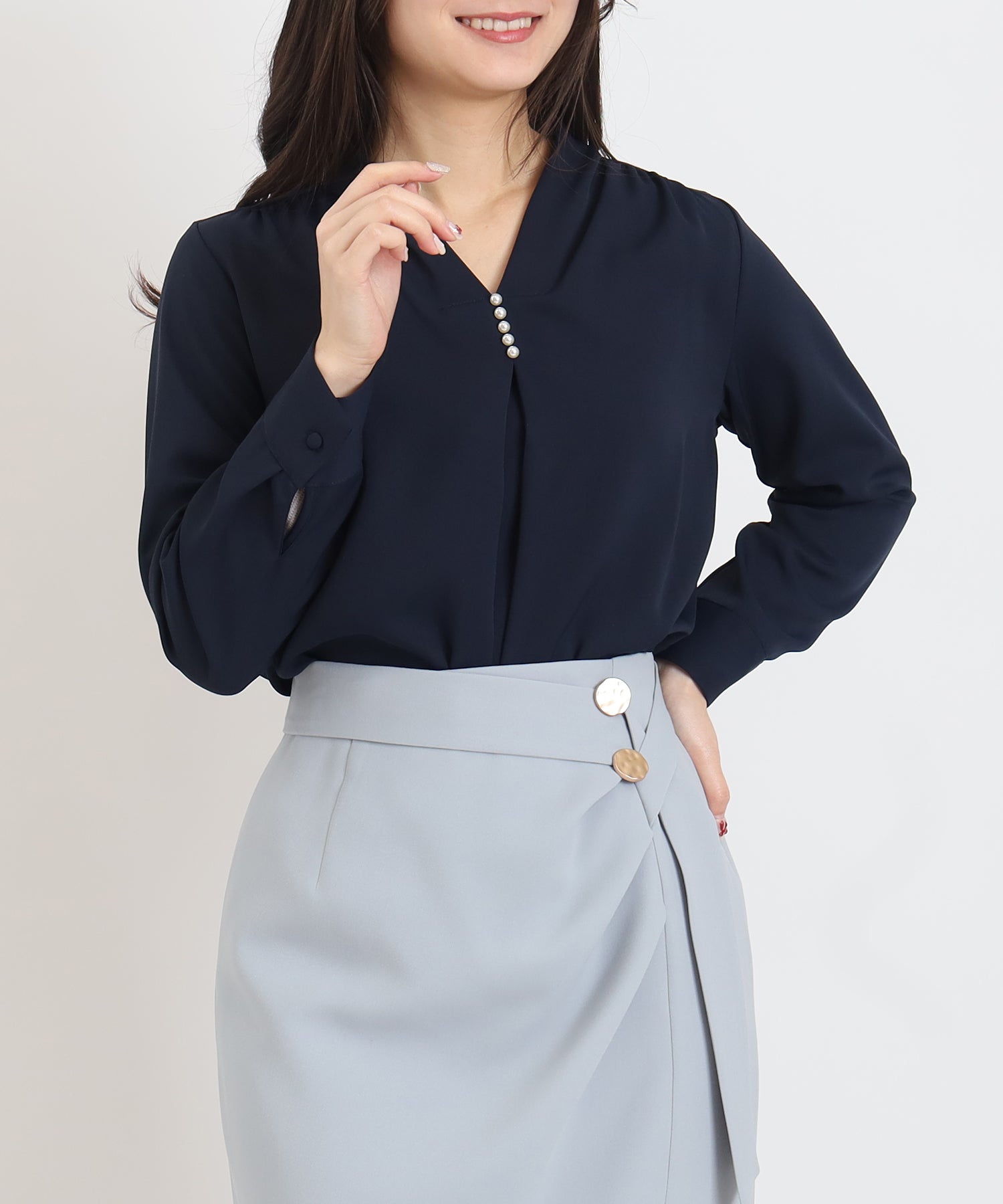 ネイビー model:160cm 着用サイズ:M