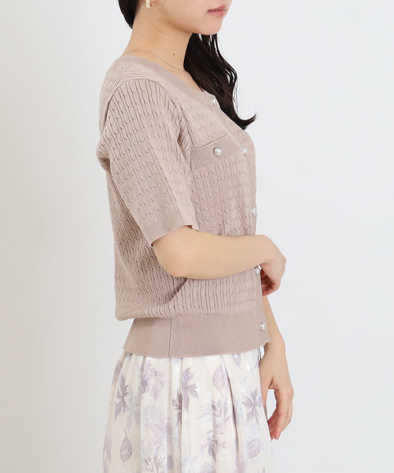 ベージュ model:156cm 着用サイズ:M