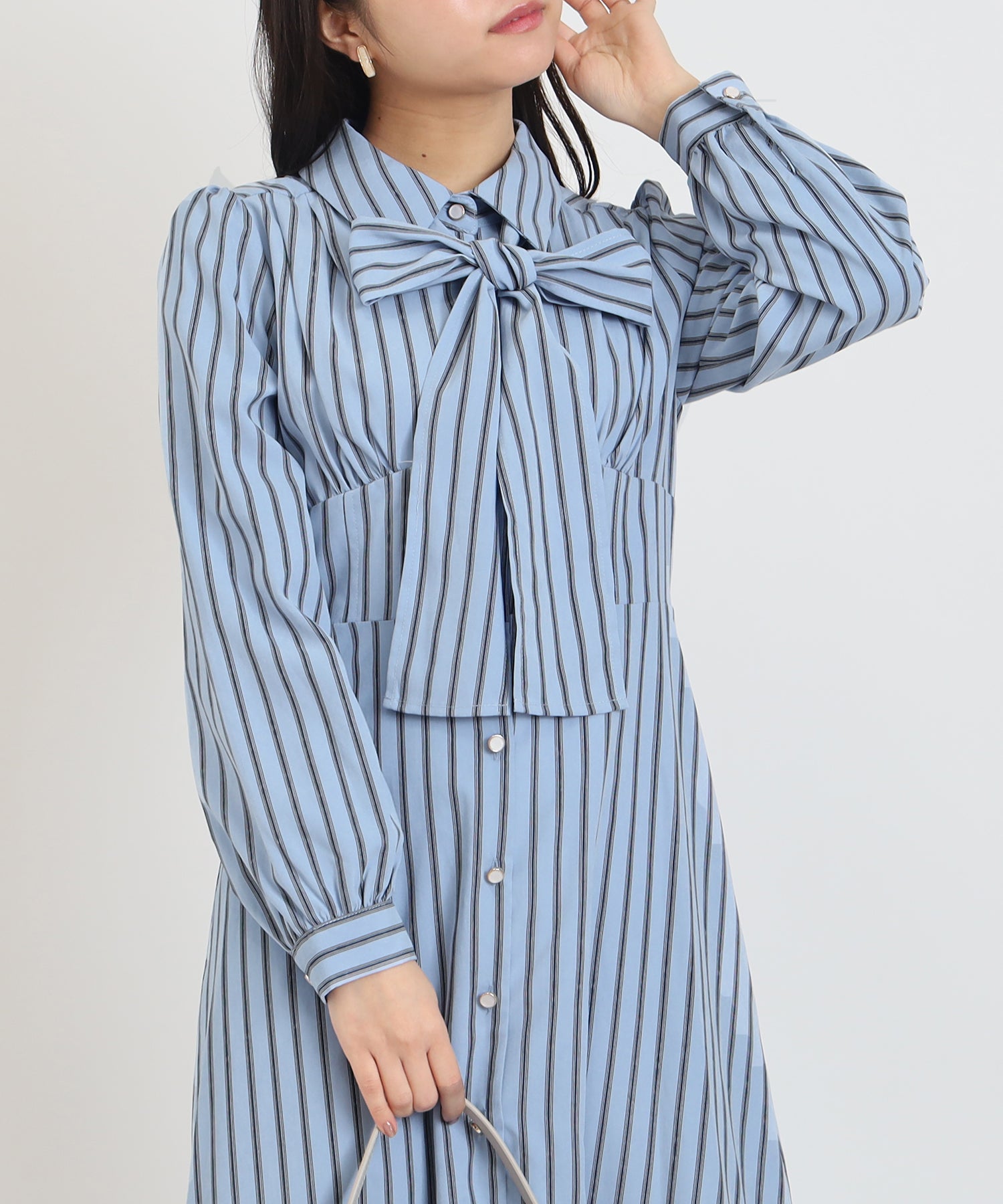 ブルー model:156cm 着用サイズ:M