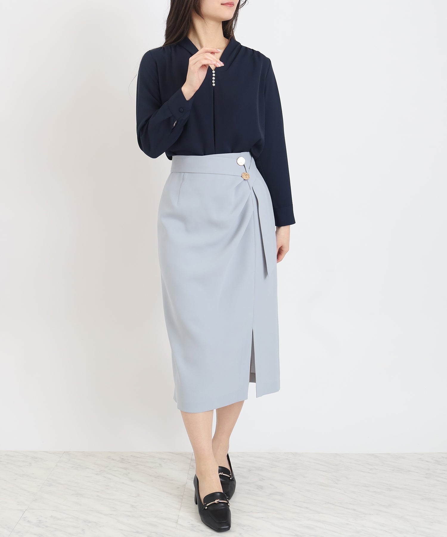 ネイビー model:160cm 着用サイズ:M