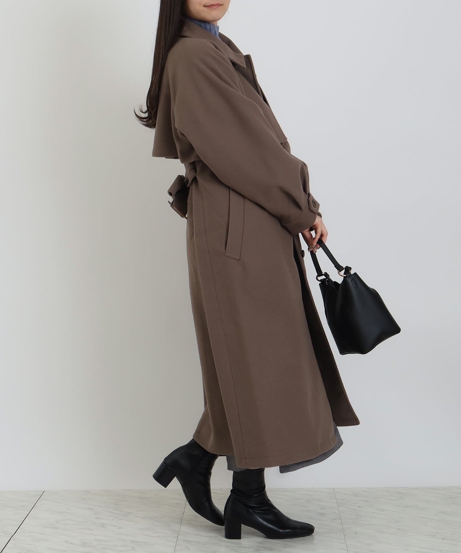 ブラウン model:160 着用サイズ:M