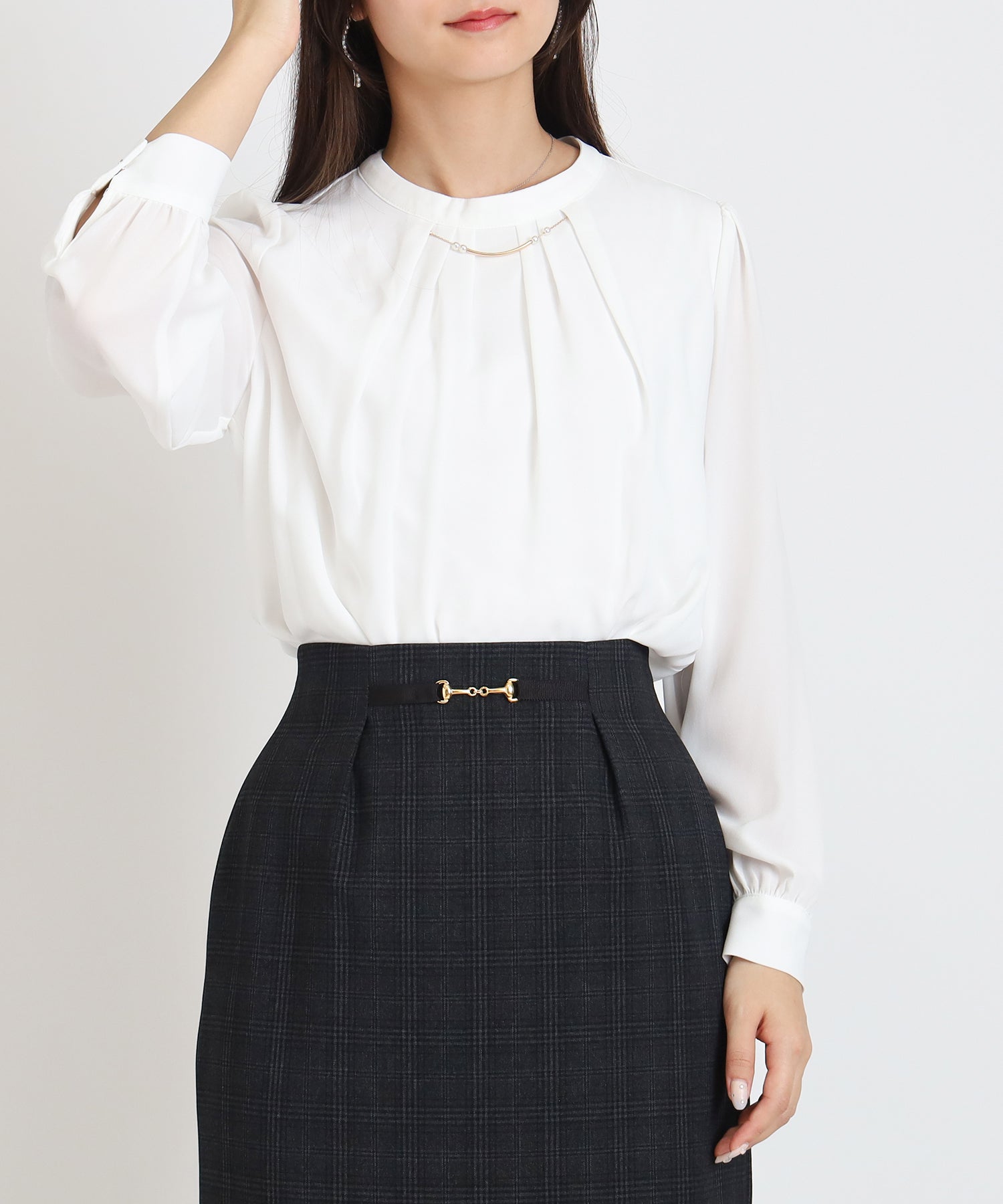 ホワイト model:160 着用サイズ:M