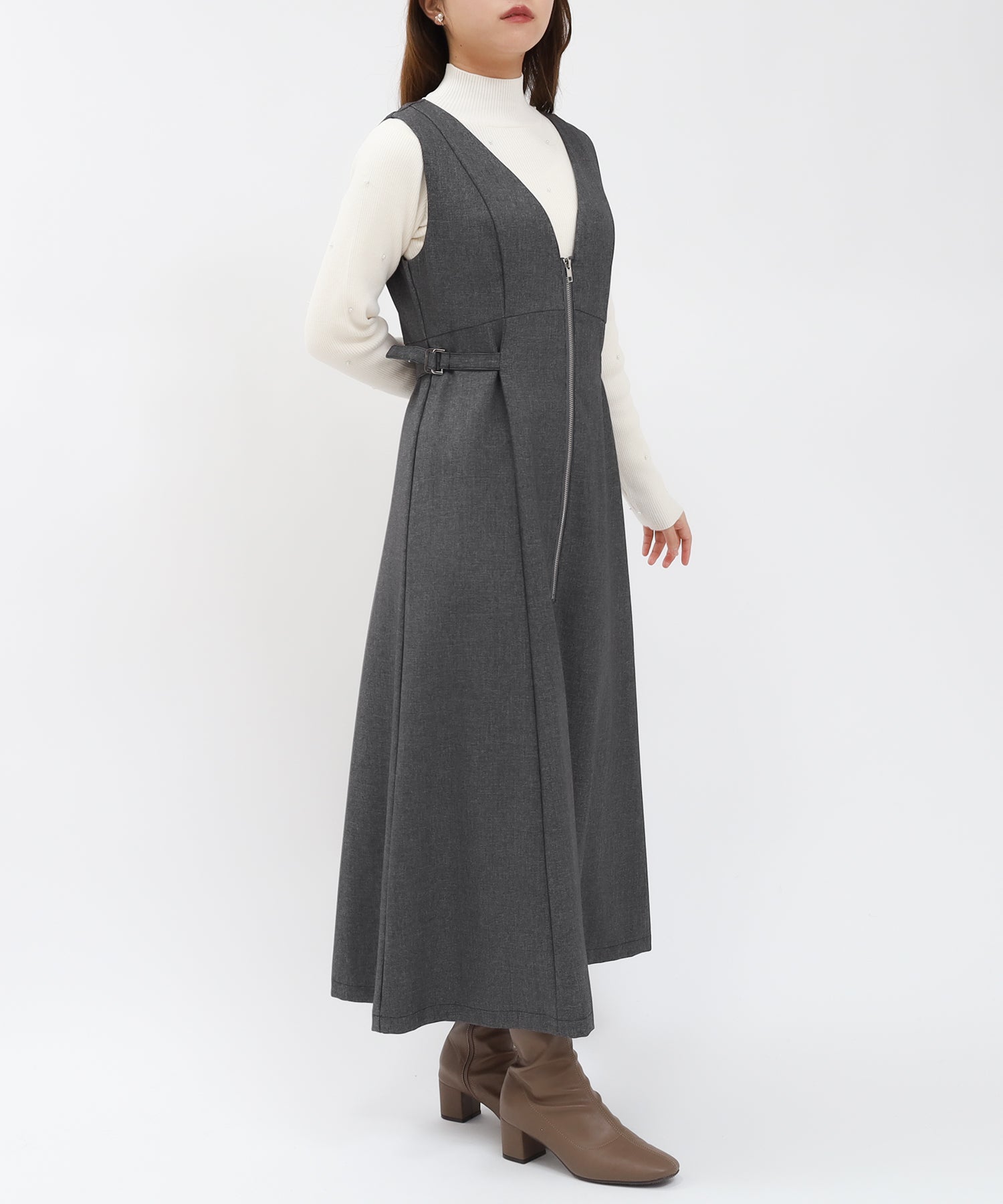 ミディアムグレー model:155cm 着用サイズ:M