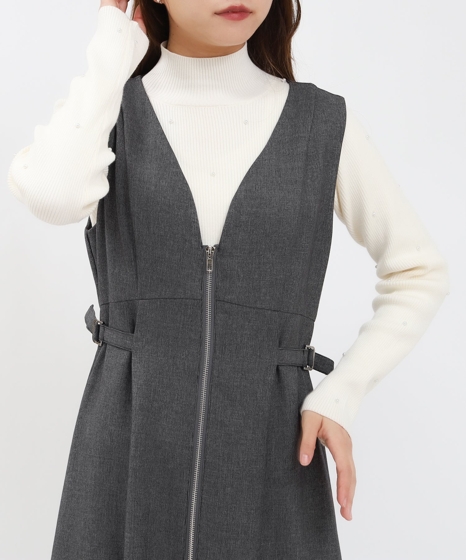 ミディアムグレー model:155cm 着用サイズ:M