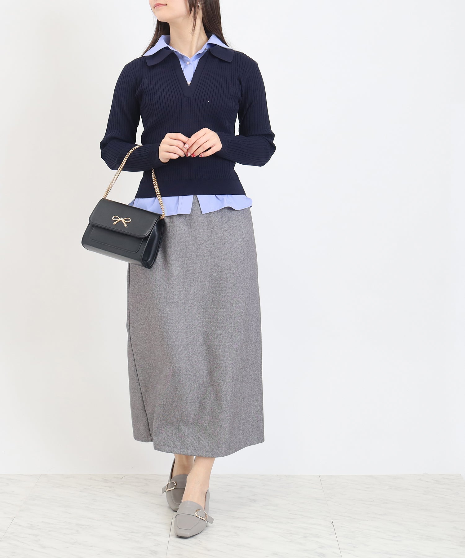 ネイビー model:160 着用サイズ:M